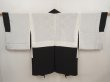 Photo8: 6617T02z570 Vintage Japanese Kimono Silk HAORI Bird Black (8)