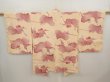 Photo1: 6617T03z600 Vintage Japanese Kimono Silk HAORI Paulownia Cream-Orange (1)