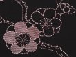 Photo4: 6617T04z660 Vintage Japanese Kimono Silk HAORI Plum blossom Black Embro (4)