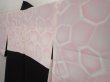 Photo8: 6617T04z660 Vintage Japanese Kimono Silk HAORI Plum blossom Black Embro (8)