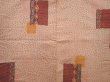 Photo3: 6617T05z530 Vintage Japanese Kimono Silk HAORI  Peach (3)