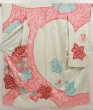 Photo1: 6617T08z1070 Vintage Japanese Kimono Silk FURISODE Paulownia Sage green (1)
