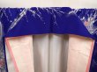 Photo7: 6617T09z960  Japanese Kimono Silk KOMON Rose Dark lavender blue (7)