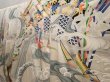 Photo2: 6617T12z1150 Vintage Japanese Kimono Silk FURISODE Katawaguruma  Off-white (2)
