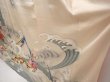 Photo4: 6617T12z1150 Vintage Japanese Kimono Silk FURISODE Katawaguruma  Off-white (4)