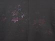 Photo3: 6618T03z540 Vintage Japanese Kimono Silk HAORI Leaf Black (3)