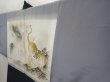 Photo2: 6618T05z590 Vintage Japanese Kimono Silk Men's HAORI Tiger Navy (2)