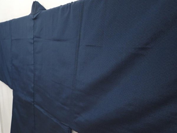 Photo5: 6618T05z590 Vintage Japanese Kimono Silk Men's HAORI Tiger Navy (5)
