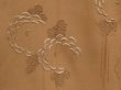 Photo4: 6618T06z470 Antique Japanese Kimono Silk HAORI Chrysanthemum Light brown (4)