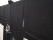 Photo2: 6618T07z540 Vintage Japanese Kimono Silk HAORI Yukiwa Black (2)