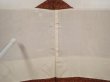 Photo8: 6618T08z450 Vintage Japanese Kimono Silk HAORI Flowers Red-Brown (8)