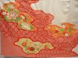 Photo5: 6618T09z990 Vintage Japanese Kimono Silk FURISODE Peony Off-white (5)
