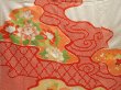 Photo8: 6618T09z990 Vintage Japanese Kimono Silk FURISODE Peony Off-white (8)