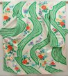 Photo1: 6618T10z1010 Vintage Japanese Kimono Silk FURISODE Flowers Off-white (1)