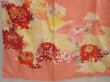Photo6: 6618T11z810 Vintage Japanese Kimono Silk TSUKESAGE Chrysanthemum (6)