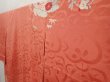 Photo2: 6618T12z430 Antique Japanese Kimono Silk TSUKESAGE Flower cart Coral pink (2)