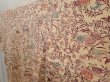 Photo2: 6618T14z900 Vintage Japanese Kimono Silk KOMON Flowers Champagne (2)