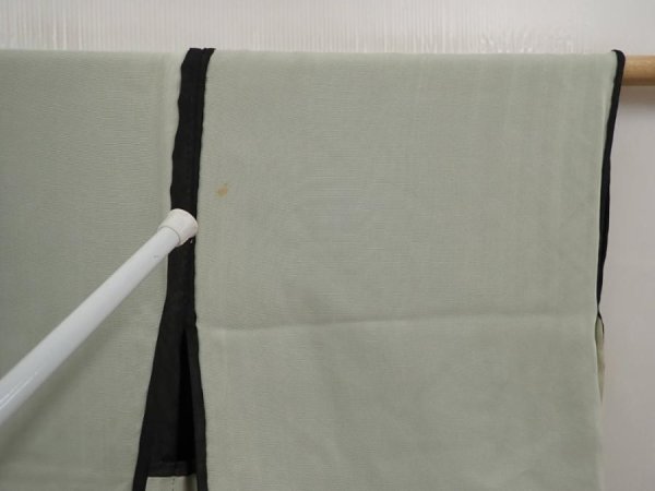Photo8: 6619T01z320 Vintage Japanese Kimono Silk See through HAORI Flower Black (8)