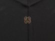 Photo5: 6619T03z580 Vintage Japanese Kimono Silk HAORI Jigami Black (5)