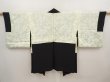 Photo8: 6619T03z580 Vintage Japanese Kimono Silk HAORI Jigami Black (8)