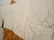Photo7: 6619T05z580 Vintage Japanese Kimono Silk HAORI Bird Dark orange (7)