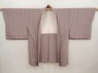 Photo5: 6619T07z620 Vintage Japanese Kimono Silk HAORI  Lavender gray (5)