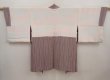 Photo6: 6619T07z620 Vintage Japanese Kimono Silk HAORI  Lavender gray (6)