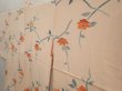 Photo2: 6619T08z550 Vintage Japanese Kimono Silk HAORI Flower Cream-Orange (2)