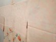 Photo8: 6619T08z550 Vintage Japanese Kimono Silk HAORI Flower Cream-Orange (8)