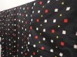 Photo2: 6619T09z670 Vintage Japanese Kimono Silk MEISEN KOMON Black (2)