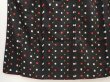 Photo4: 6619T09z670 Vintage Japanese Kimono Silk MEISEN KOMON Black (4)