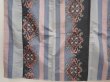Photo4: 6619T11z520 Vintage Japanese Kimono Silk MEISEN KOMON Blue-Gray (4)