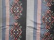 Photo5: 6619T11z520 Vintage Japanese Kimono Silk MEISEN KOMON Blue-Gray (5)