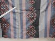 Photo8: 6619T11z520 Vintage Japanese Kimono Silk MEISEN KOMON Blue-Gray (8)
