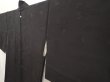 Photo2: 6619T13z650 Vintage Japanese Kimono Silk HAORI Flower Black (2)