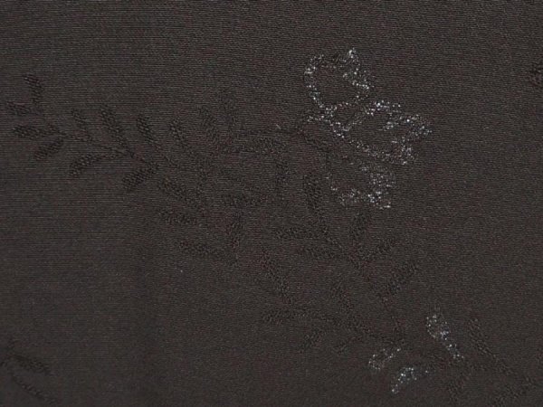 Photo4: 6619T13z650 Vintage Japanese Kimono Silk HAORI Flower Black (4)