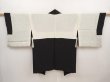 Photo7: 6619T13z650 Vintage Japanese Kimono Silk HAORI Flower Black (7)