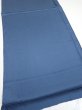 Photo2: 3F01z50  Japanese Kimono Silk  FABRIC Plain Blue-Gray 37.8x14.4 (2)