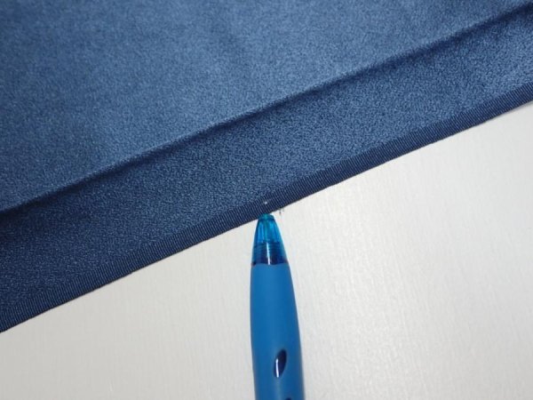Photo6: 3F01z50  Japanese Kimono Silk  FABRIC Plain Blue-Gray 37.8x14.4 (6)