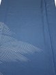 Photo1: 3F04z80  Japanese Kimono Silk  FABRIC Wave Blue-Gray 62.2x14.2 (1)