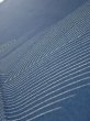 Photo4: 3F04z80  Japanese Kimono Silk  FABRIC Wave Blue-Gray 62.2x14.2 (4)