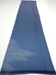 Photo5: 3F04z80  Japanese Kimono Silk  FABRIC Wave Blue-Gray 62.2x14.2 (5)