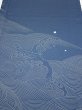 Photo1: 3F06z80  Japanese Kimono Silk  FABRIC  Blue-Gray 61.4x14.4 (1)