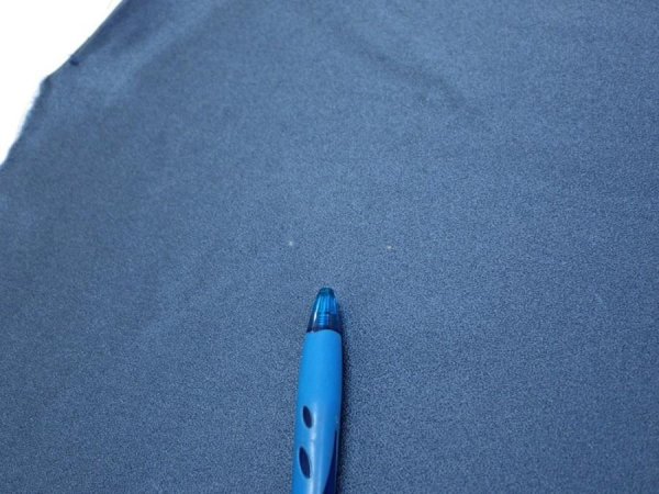 Photo6: 3F06z80  Japanese Kimono Silk  FABRIC  Blue-Gray 61.4x14.4 (6)