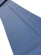 Photo1: 3F09z50  Japanese Kimono Silk  FABRIC Plain Blue-Gray 81.5x6.9 (1)