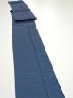 Photo3: 3F09z50  Japanese Kimono Silk  FABRIC Plain Blue-Gray 81.5x6.9 (3)