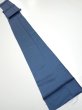 Photo4: 3F09z50  Japanese Kimono Silk  FABRIC Plain Blue-Gray 81.5x6.9 (4)