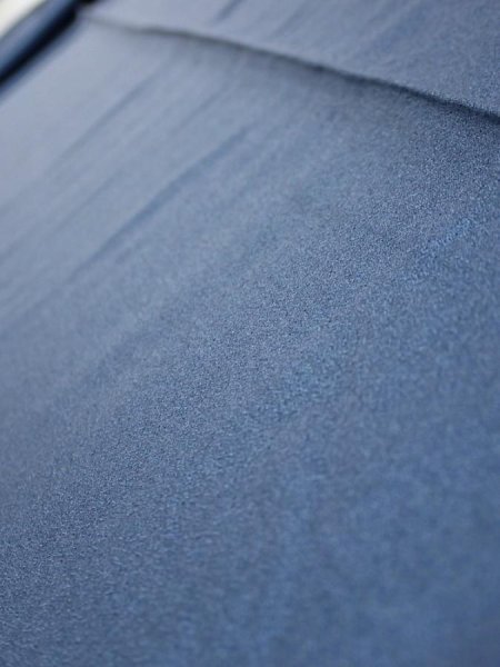 Photo5: 3F09z50  Japanese Kimono Silk  FABRIC Plain Blue-Gray 81.5x6.9 (5)