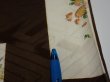 Photo6: 3F07z40  Japanese Kimono Silk  FABRIC Flowers Dark brown 62.6x7.3 (6)