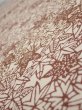 Photo4: 3F01z60  Japanese Kimono Silk  FABRIC Maple Brown 42.5x14.0 (4)